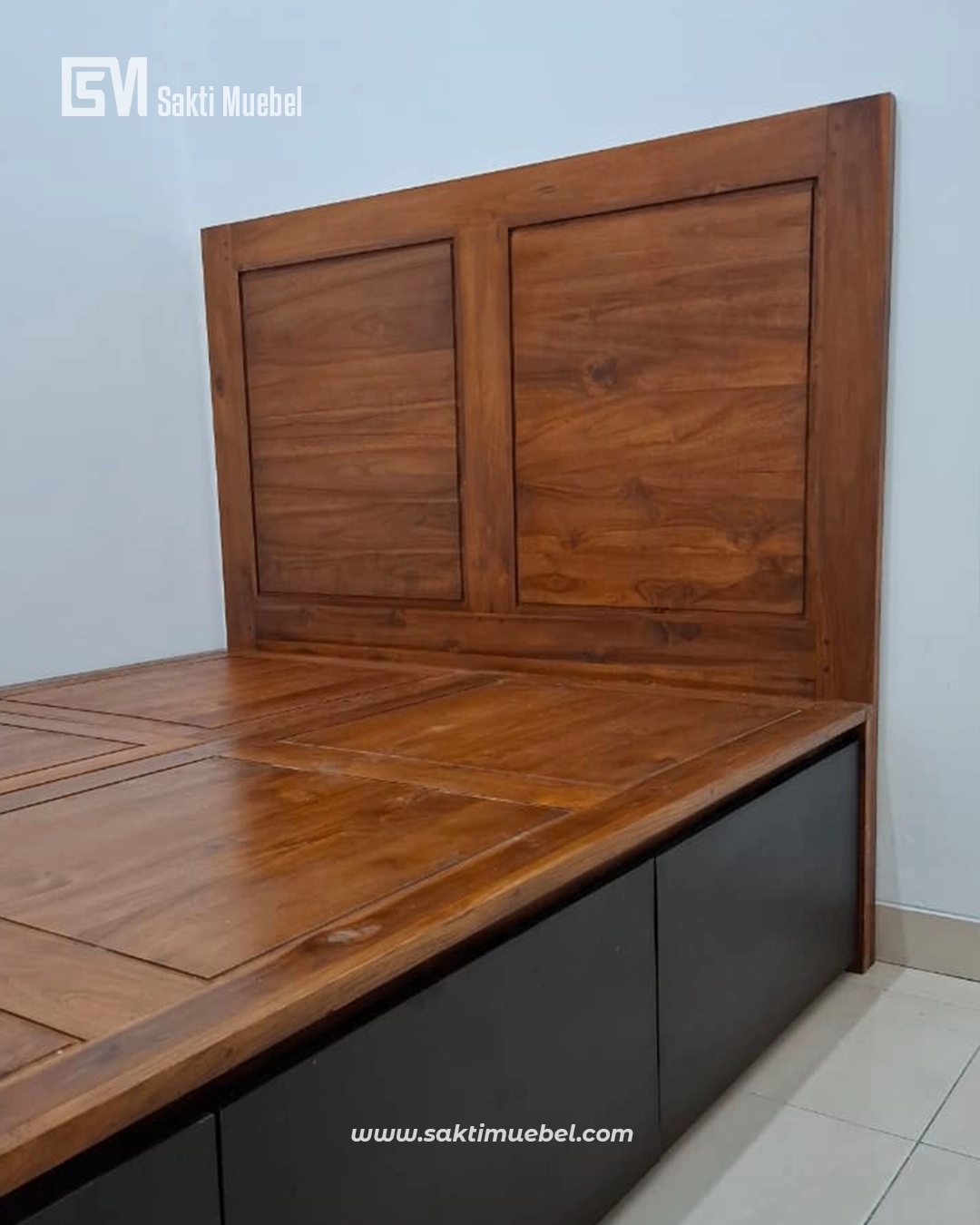 Bedframe Minimalis Teak - Gambar 5