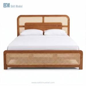 Bedframe Kombinasi Rotan