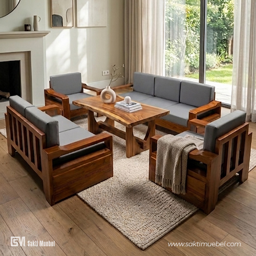 Box Teak Living Set