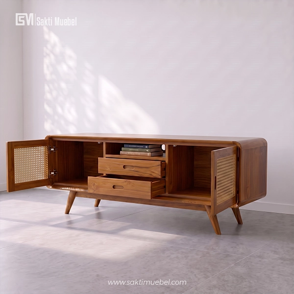 Buffet Minimalis Rotan - Gambar 2