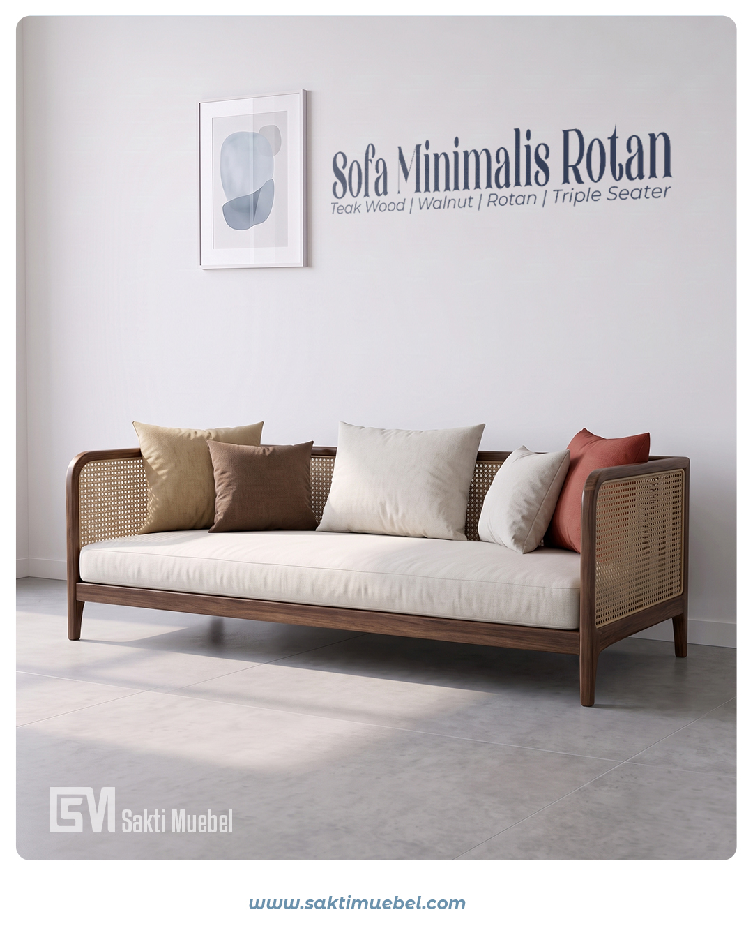 Sofa Minimalis Rotan - Gambar 2