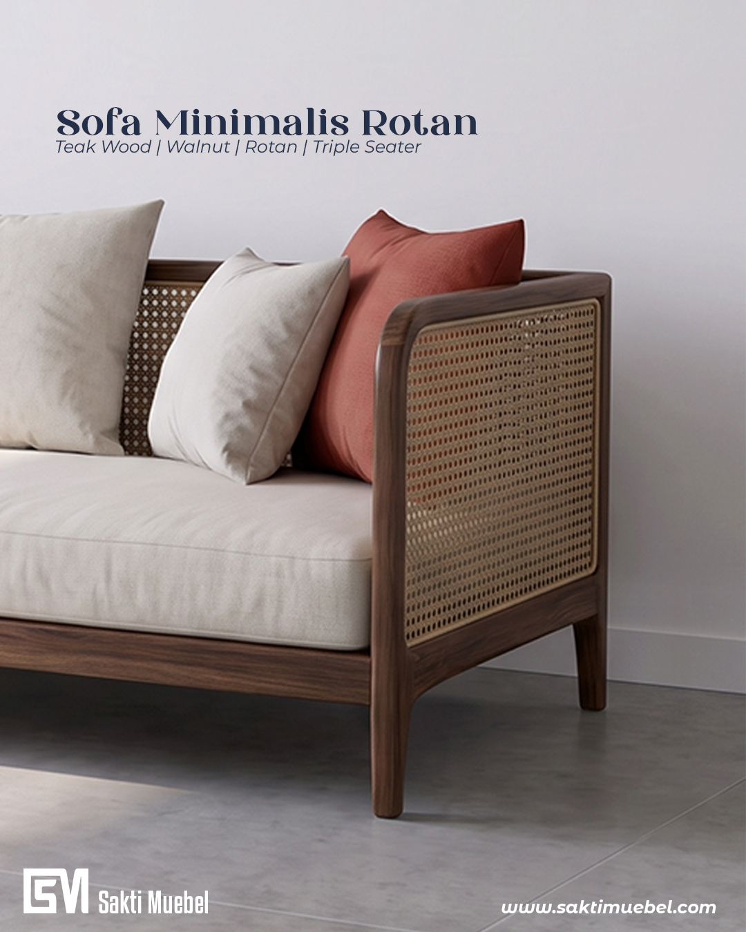 Sofa Minimalis Rotan - Gambar 3