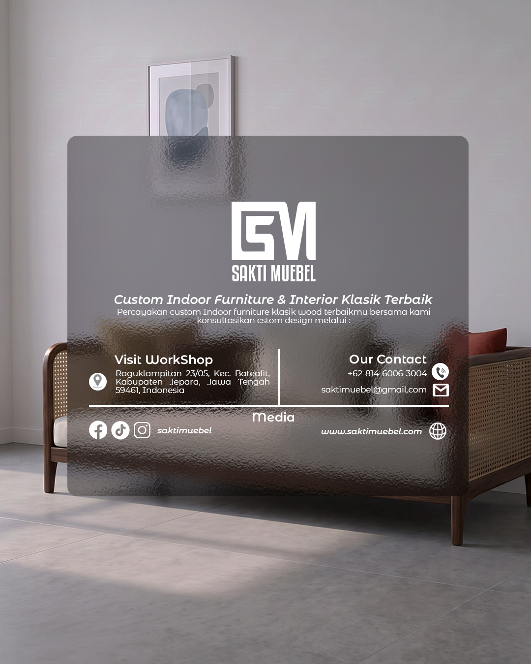 Sofa Minimalis Rotan - Gambar 4
