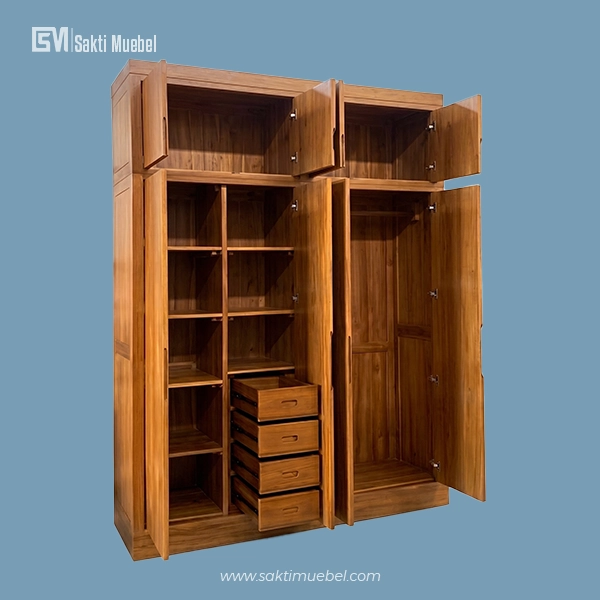 Wardrobe Klasik Wood - Gambar 2